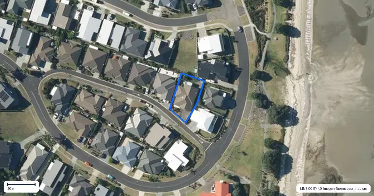 Property context map for 13 Piper Lane, Snells Beach