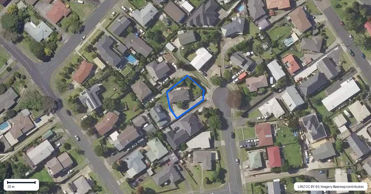Property context map for 24 Warwick Place, Brookfield, Tauranga