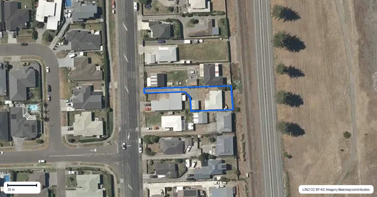 Property context map for 196 Te Awa Avenue, Awatoto, Napier