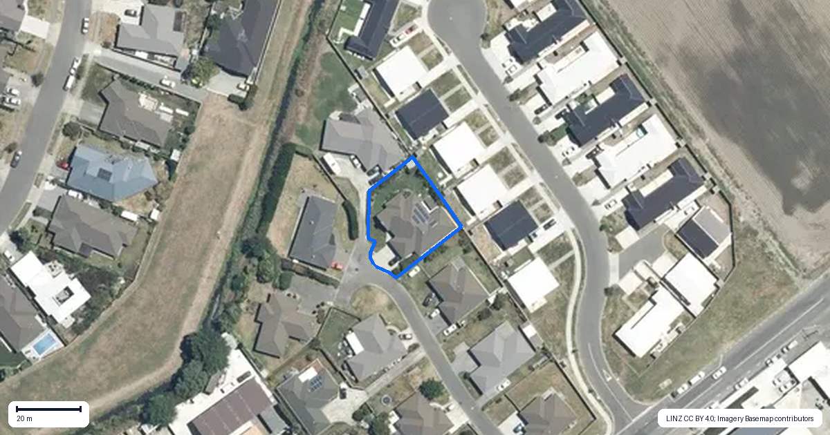 Property context map for 20H Tomoana Road, Mahora, Hastings