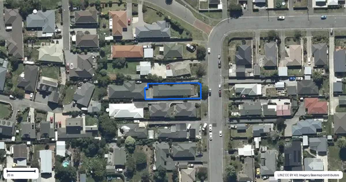 Property context map for 5 Badger Street, Parklands, Christchurch