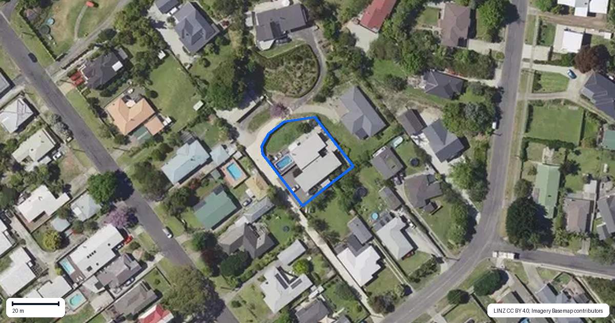 Property context map for 134B Ballance Street, Whataupoko, Gisborne