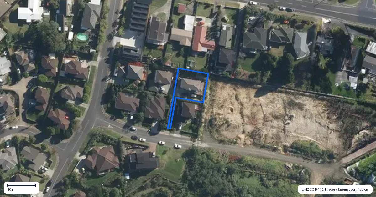 Property context map for 8 Jammen Drive, Massey, Auckland