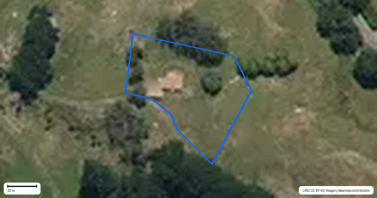 Property context map for 2/1646 Long Range Road, Blackhead, Porangahau