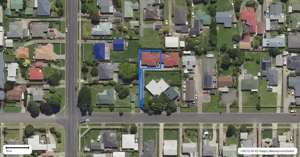Property context map for 1/34A Pohutu Street, Whakatane