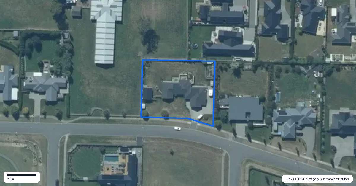 Property context map for 11 Brampton Drive, West Melton
