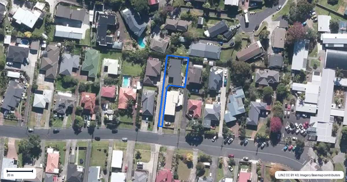 Property context map for 24A Kokiri Street, Te Atatu South, Auckland
