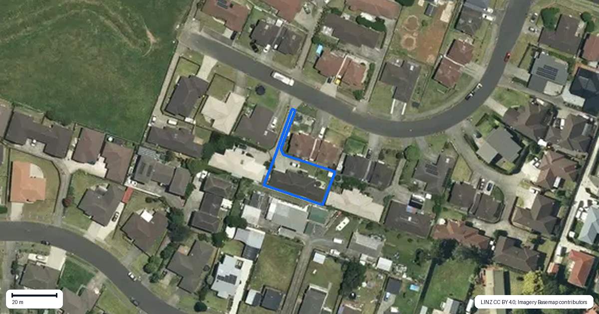 Property context map for 33 Lili Road, Tuakau