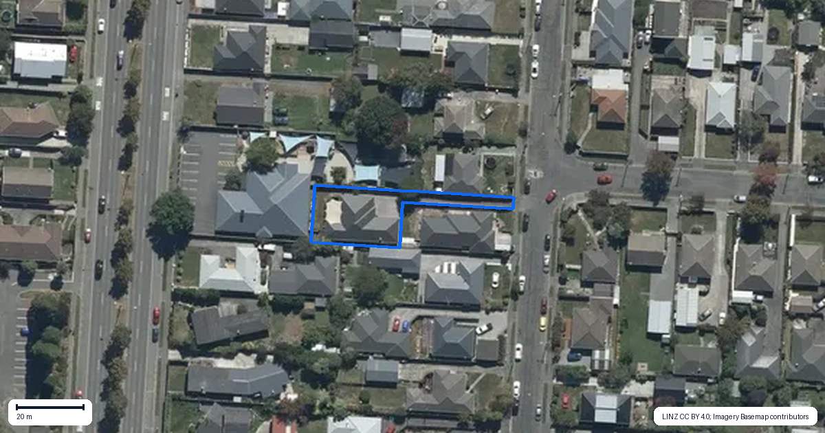 Property context map for 23A Munro Street, Redwood, Christchurch