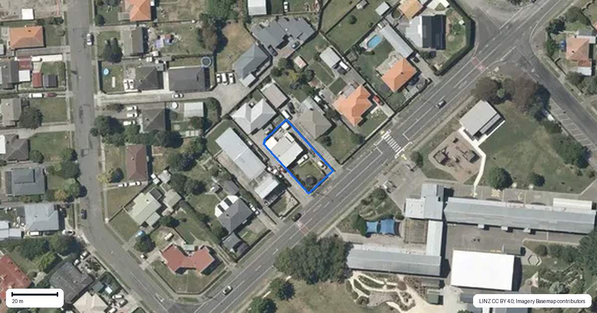 Property context map for 85 Latham Street, Marewa, Napier