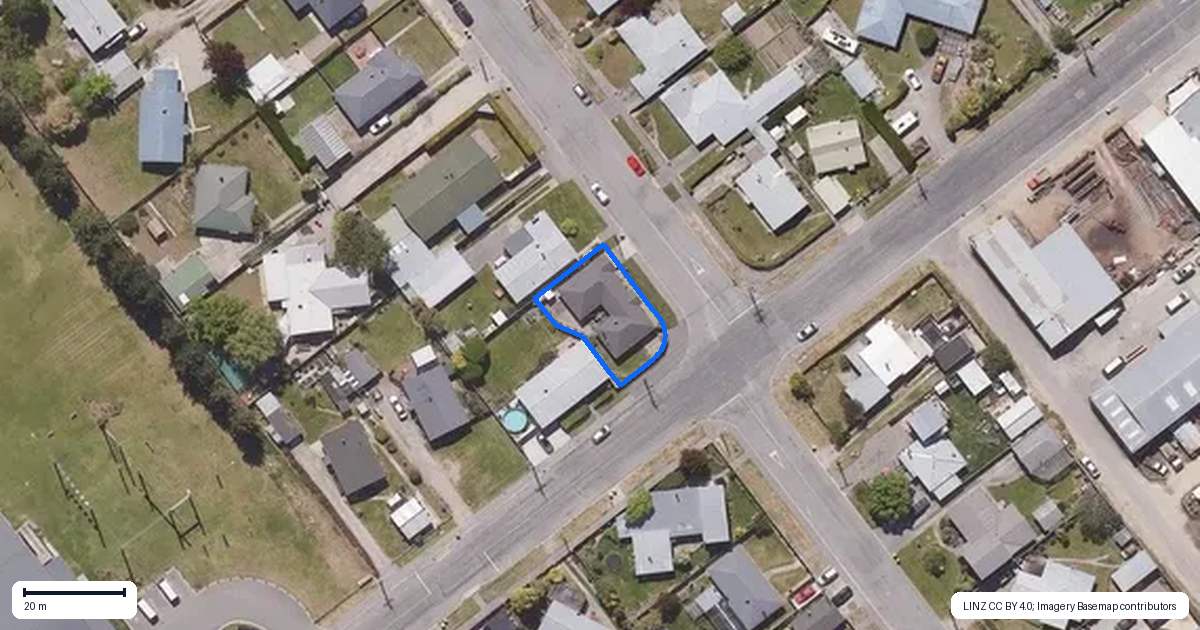 Property context map for 26 Marslin Street, Alexandra