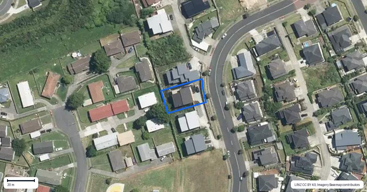 Property context map for 161 Keri Vista Rise, Papakura