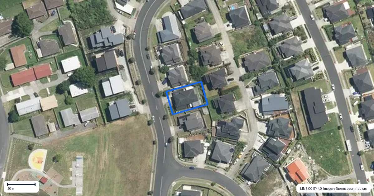 Property context map for 134 Keri Vista Rise, Papakura