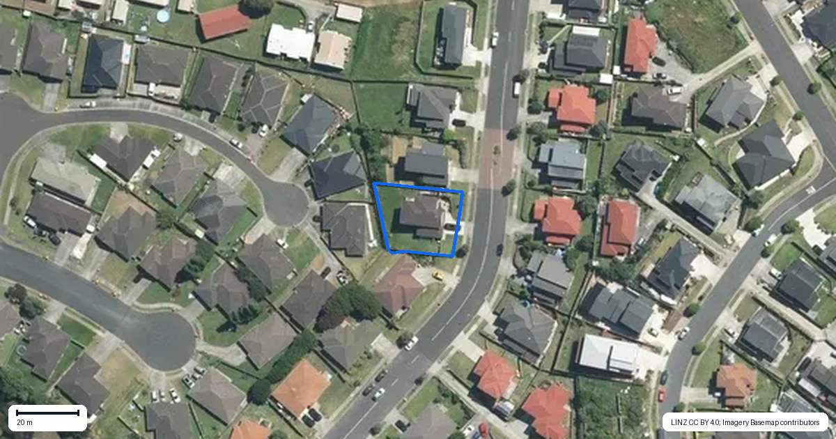 Property context map for 177 Keri Vista Rise, Papakura