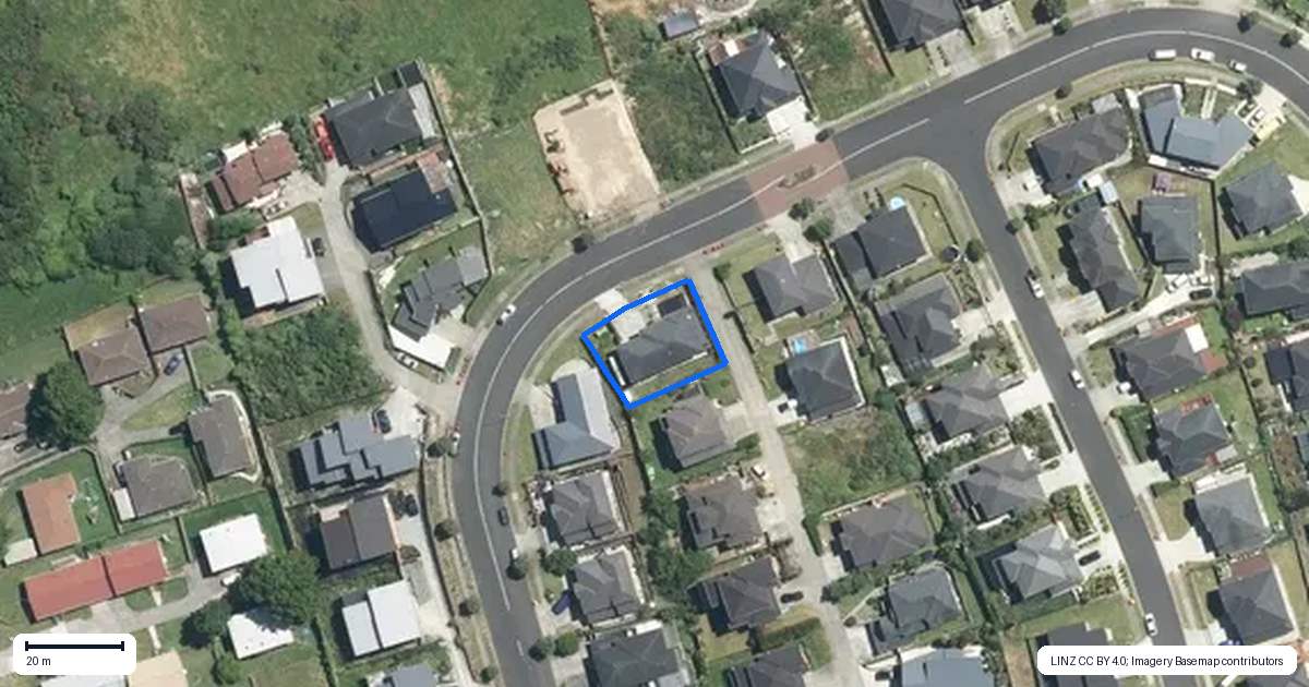 Property context map for 126 Keri Vista Rise, Papakura