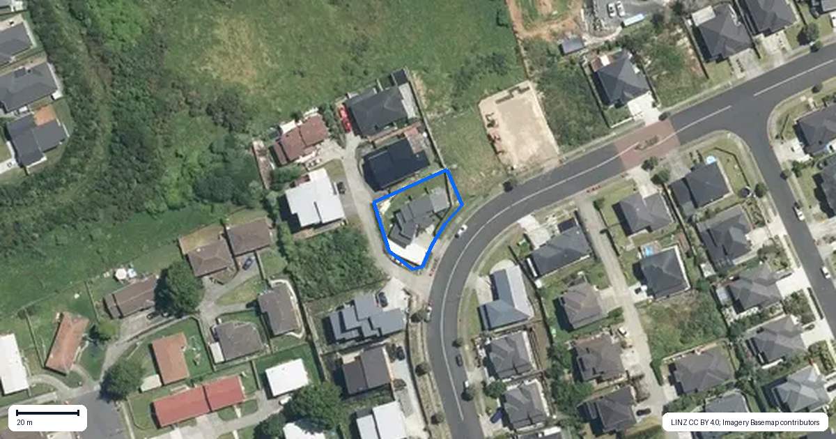 Property context map for 147 Keri Vista Rise, Papakura