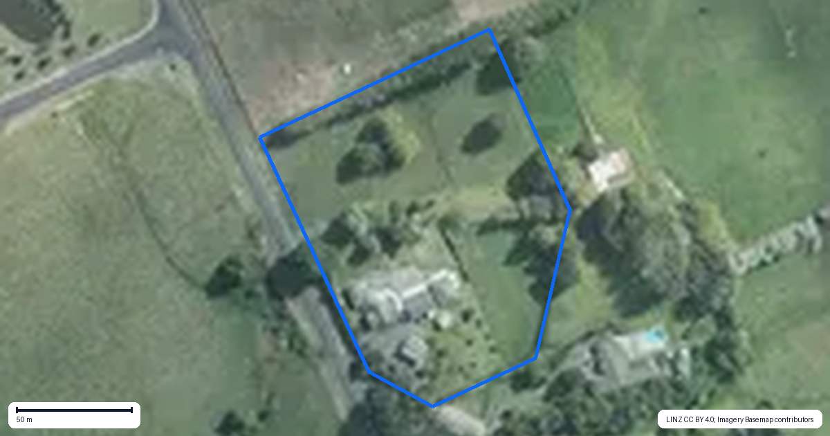 Property context map for 172 Ellett Road, Karaka, Papakura