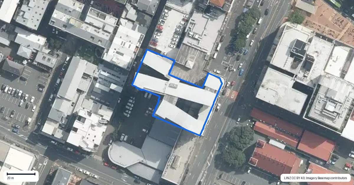 Property context map for 1513/74 Taranaki Street, Te Aro, Wellington