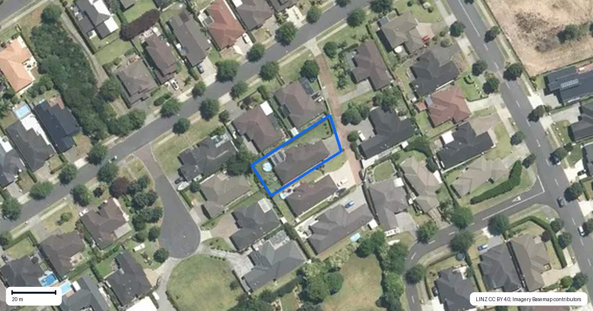 Property context map for 12 Toscana Drive, Karaka, Papakura