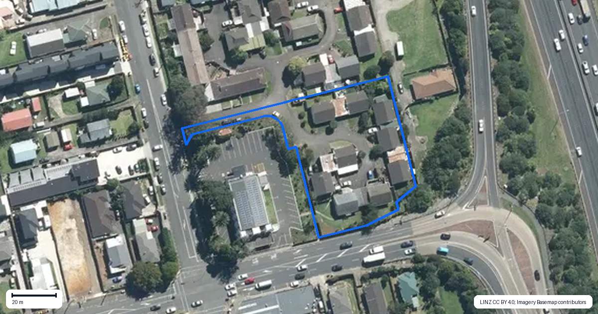 Property context map for 18 Avalon Court, Otahuhu, Auckland