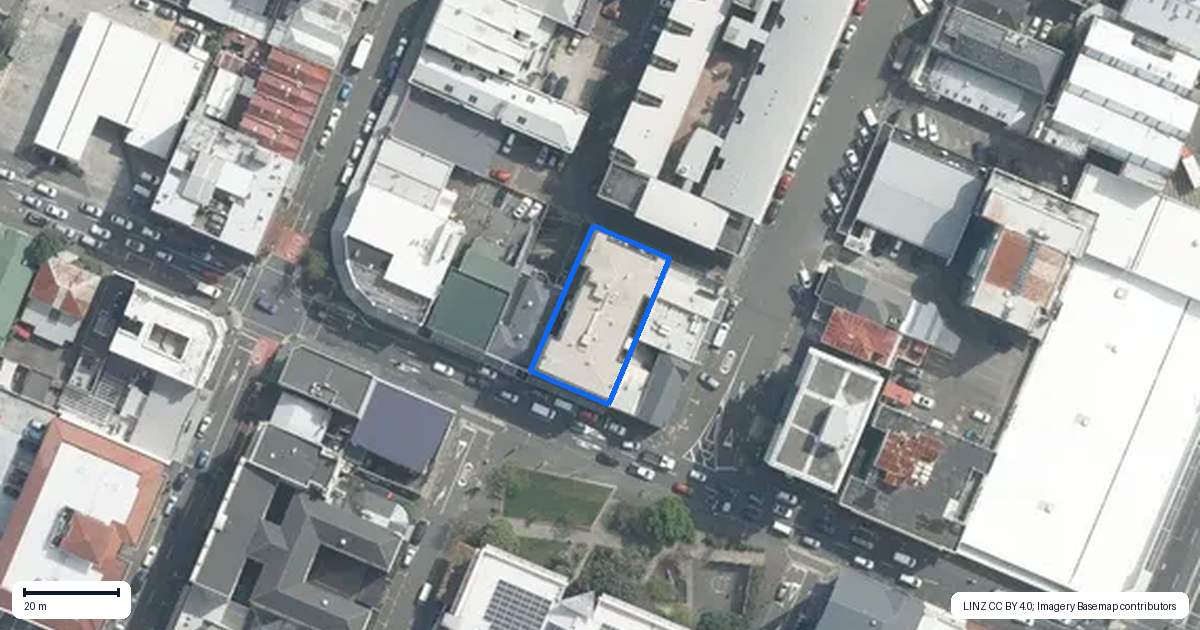 Property context map for 308/142 Vivian Street, Te Aro, Wellington