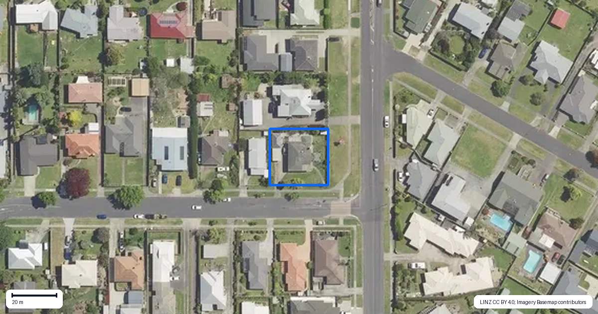 Property context map for 1 Glen Terrace, Te Puke