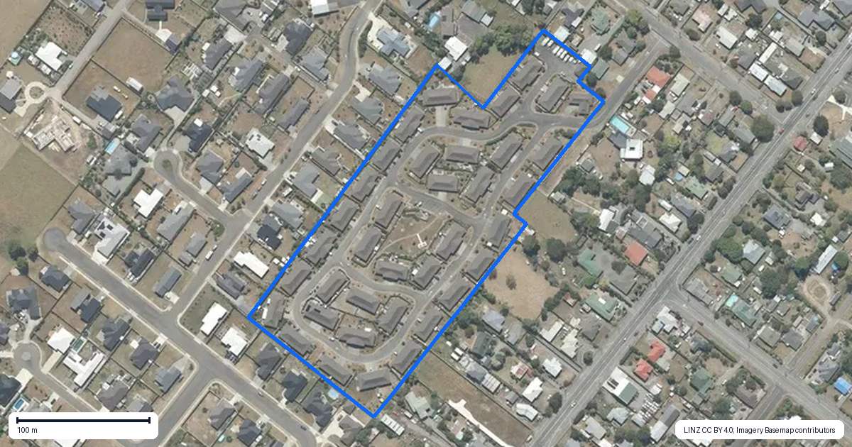 Property context map for 1 Ashmore Park Road, Carterton