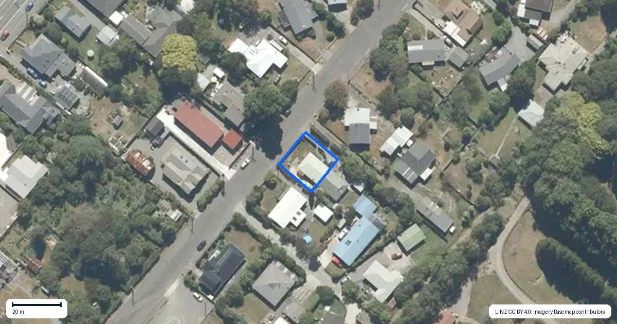 Property context map for 113B East Street, Greytown