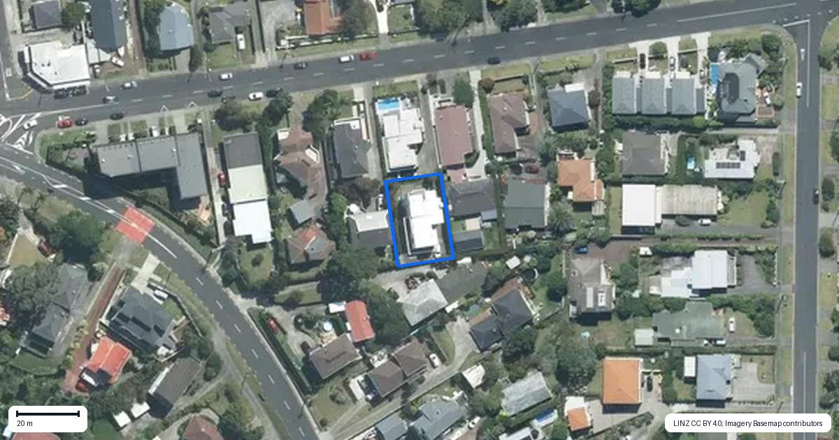 Property context map for 19A Montgomery Avenue, Rothesay Bay, Auckland