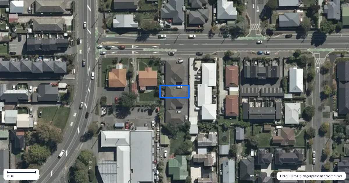 Property context map for 10B North Avon Road, Richmond, Christchurch