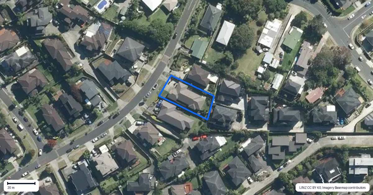 Property context map for 91 Travis View Drive, Fairview Heights, Auckland