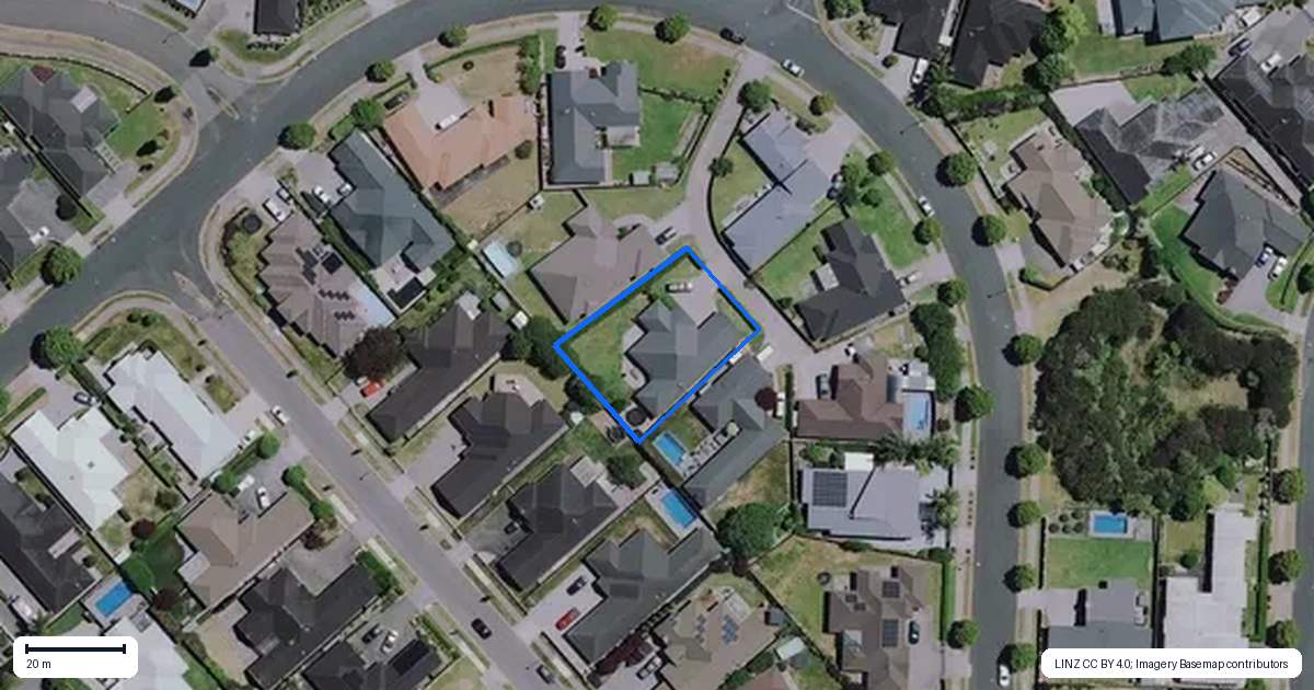 Property context map for 5 Arie Lane, Flagstaff, Hamilton