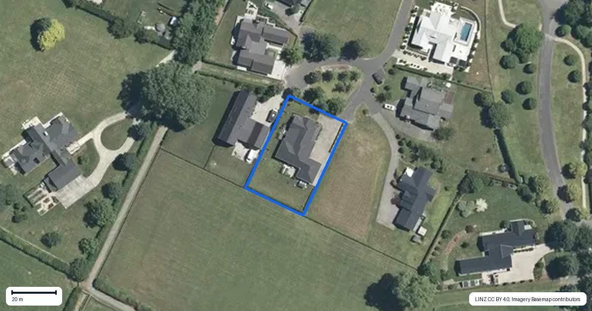 Property context map for 9 Danehill Close, Matamata