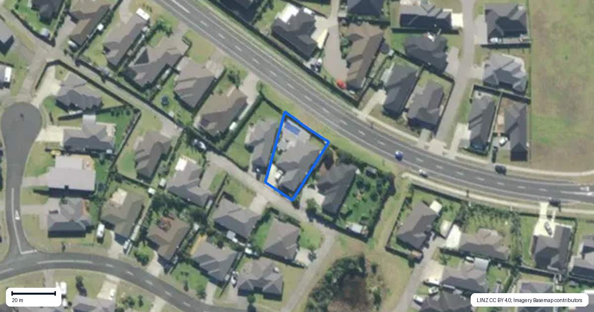 Property context map for 45 Kowi Lakes Drive, One Tree Point, Whangarei