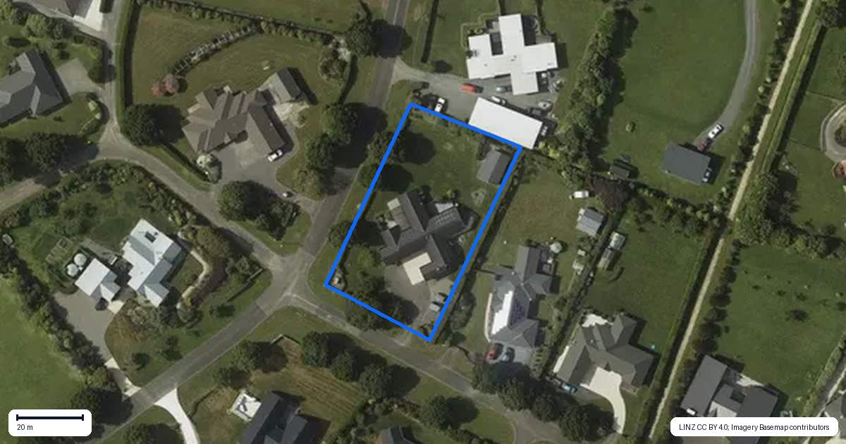 Property context map for 3 Pinot Crescent, Ohau