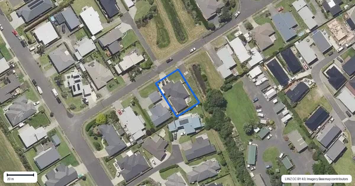 Property context map for 21 Surfers Avenue, Waihi Beach