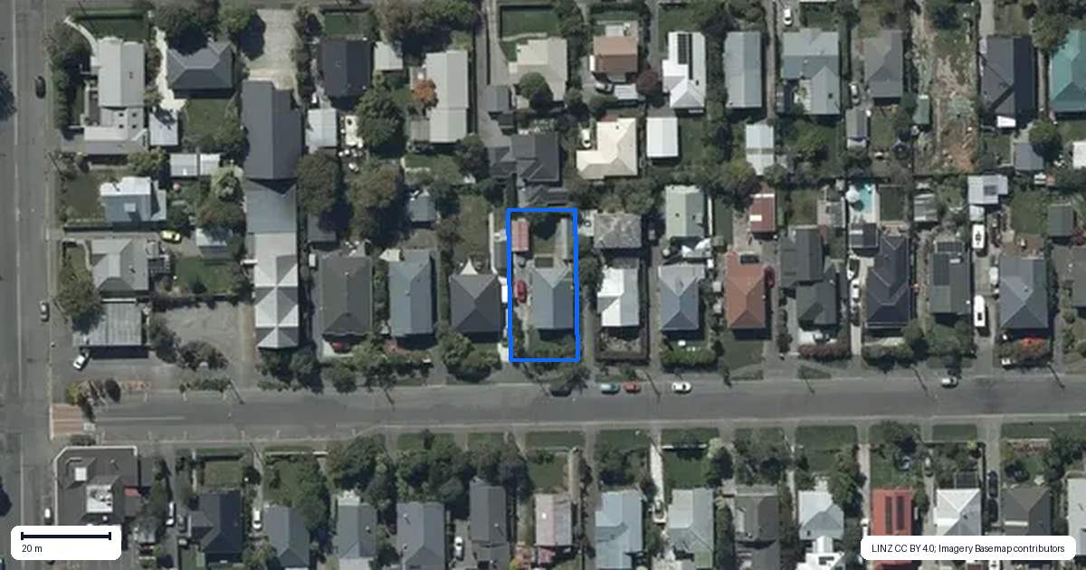Property context map for 93 Malcolm Avenue, Beckenham, Christchurch