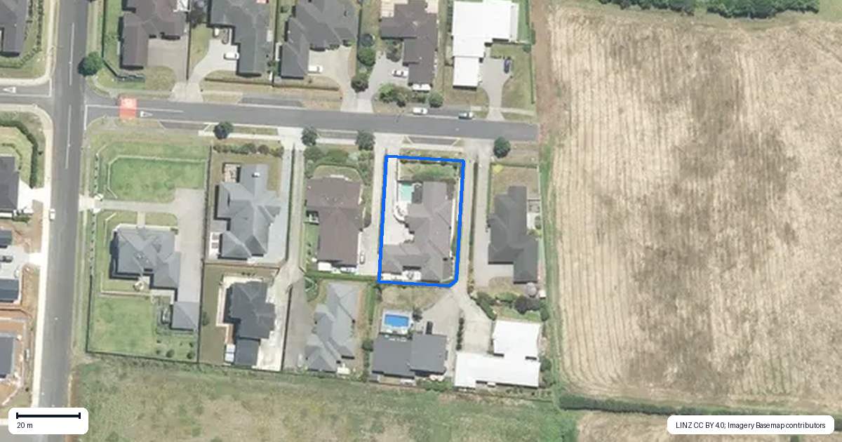 Property context map for 14 Judith Anne Drive, Pukekohe