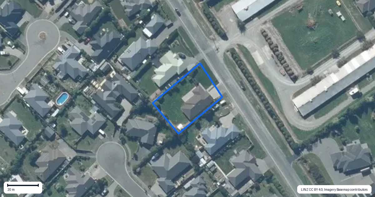 Property context map for 59 Manse Road, Leeston