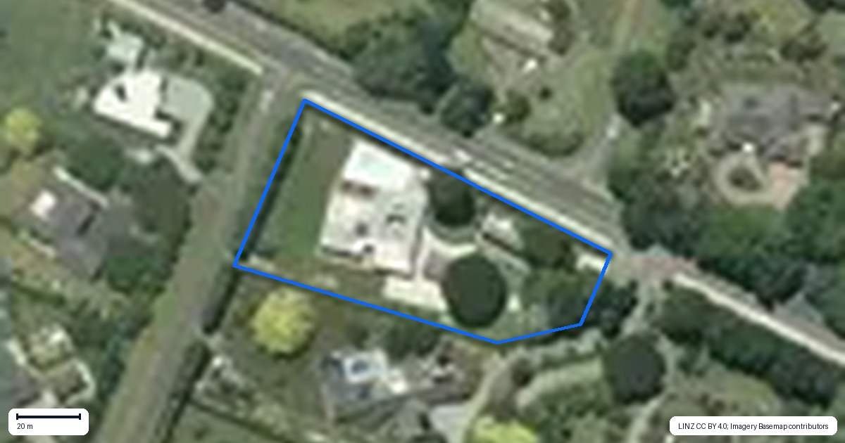 Property context map for 256A Newell Road, Tamahere, Hamilton