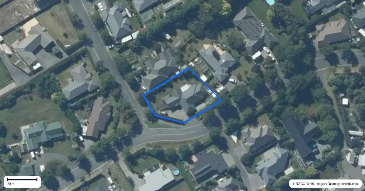 Property context map for 12 Oak Tree Lane, Rolleston