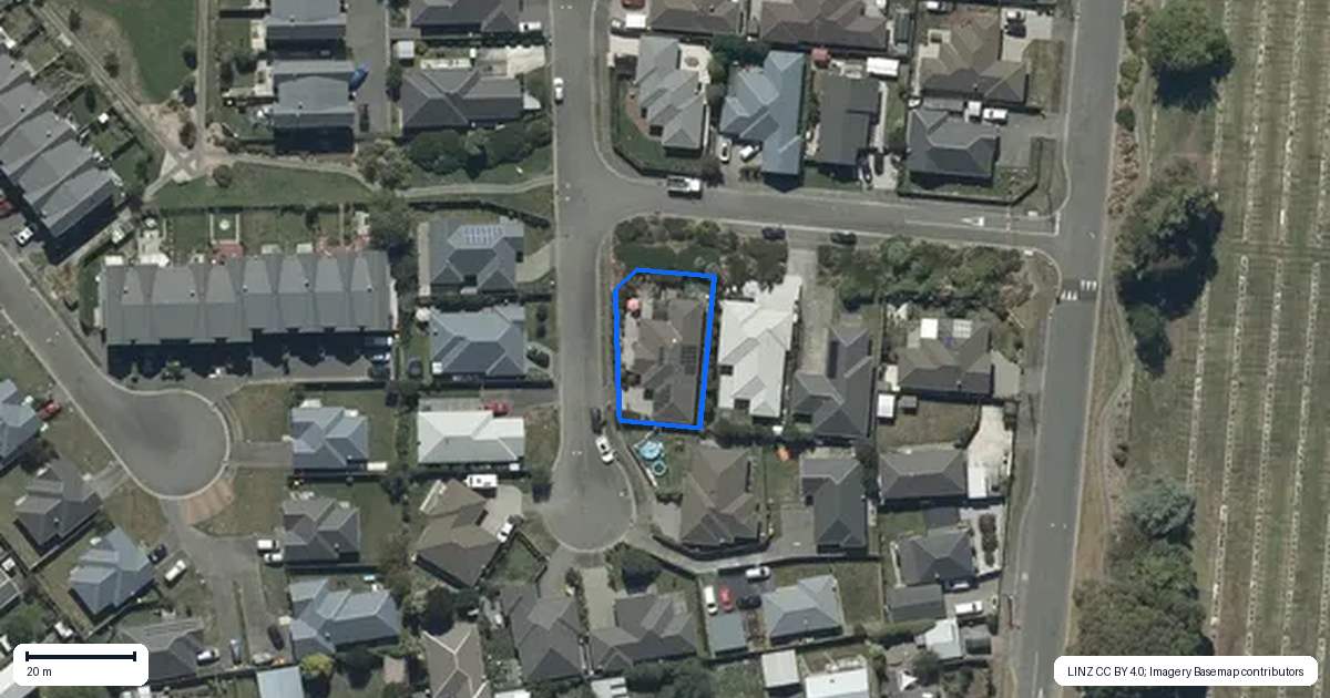 Property context map for 7 Merrilees Place, Linwood, Christchurch