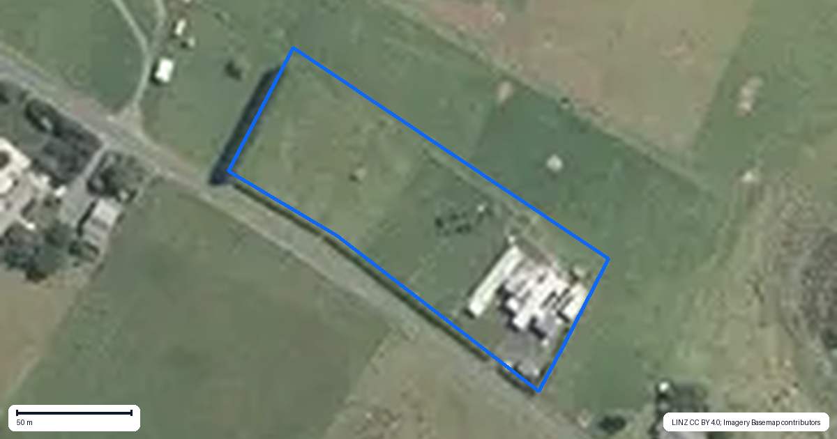 Property context map for 136 Lake Road, Ohaupo
