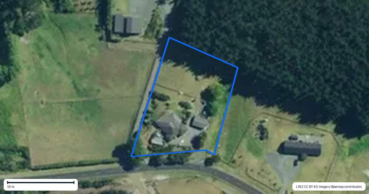 Property context map for 436 Okahu Road, Kaitaia