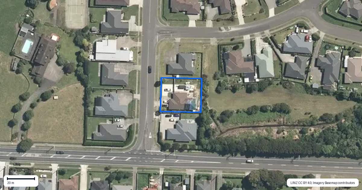 Property context map for 381 Gleneagles Drive, Te Awamutu
