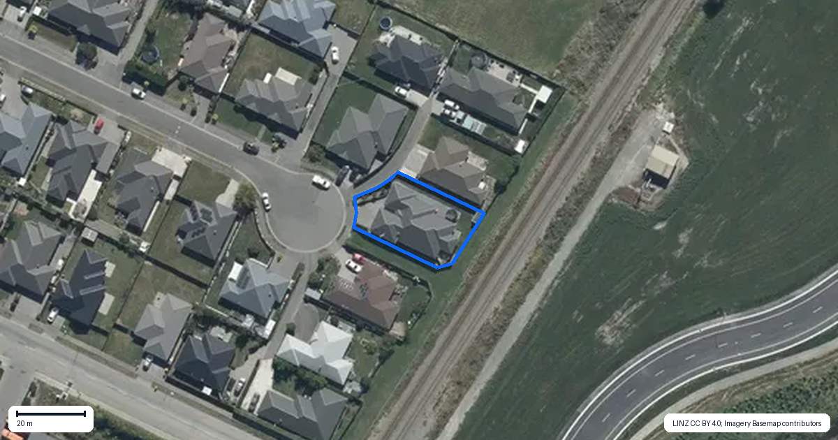 Property context map for 35 Larne Place, Belfast, Christchurch