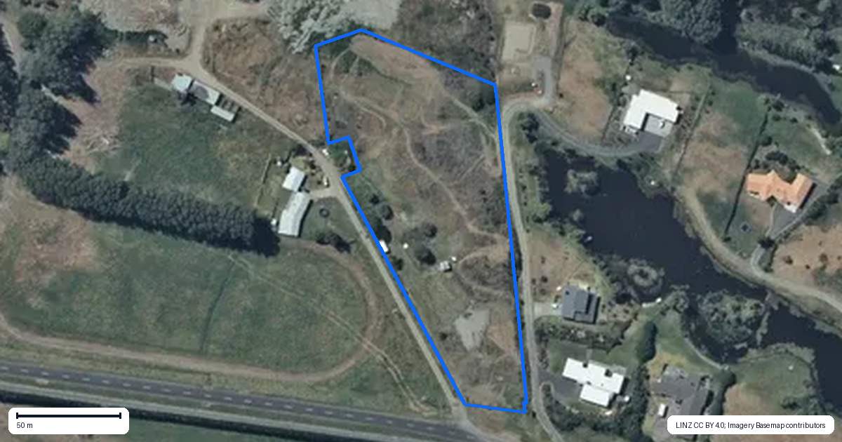 Property context map for 38 Palmer Road, Foxton Beach, Foxton