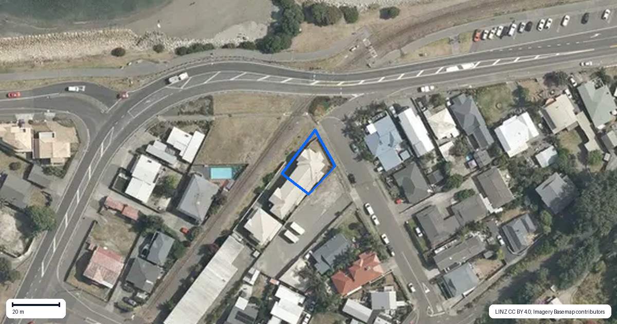 Property context map for 1 Battery Road, Ahuriri, Napier