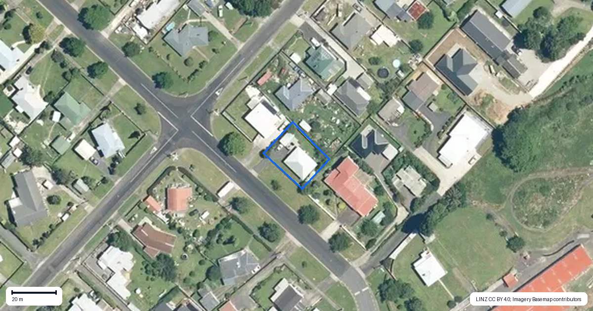 Property context map for 29 Wrigley Street, Waihi