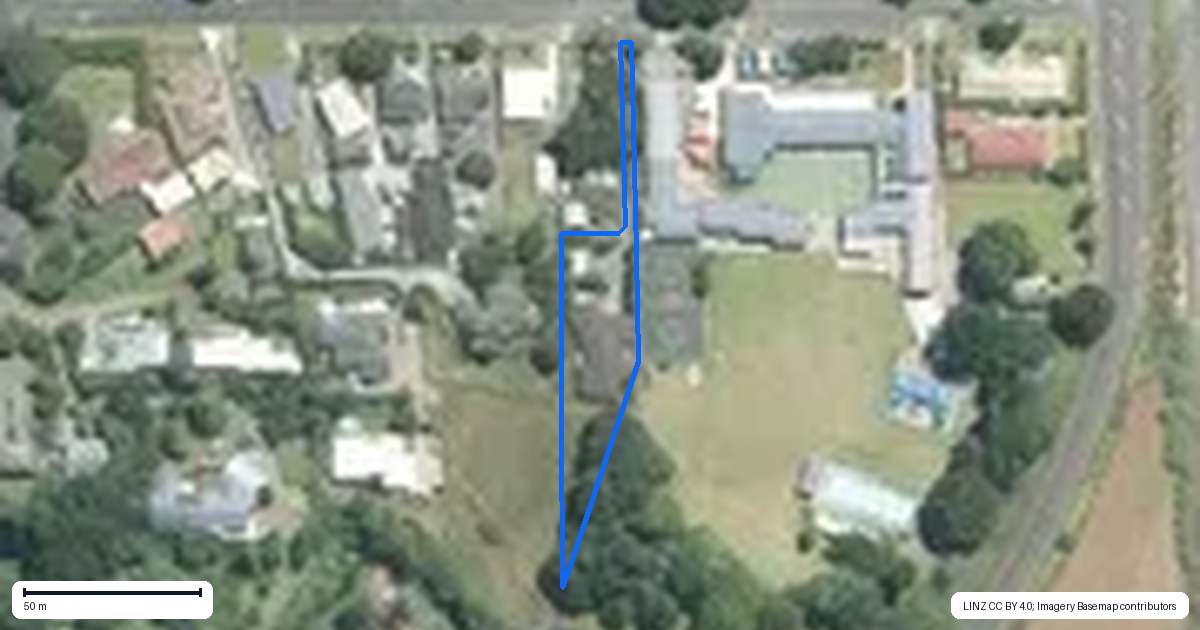 Property context map for 64 George Crescent, Buckland, Pukekohe